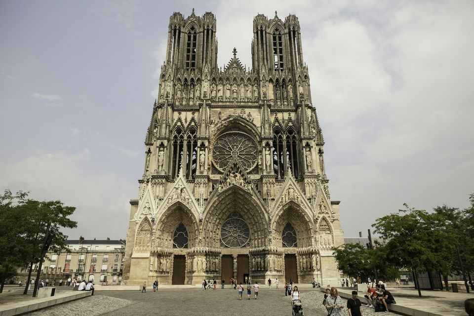 Fachada da catedral de Notre-Dame de Reims