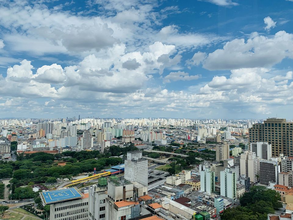 Vue sur les quartiers de São Paulo